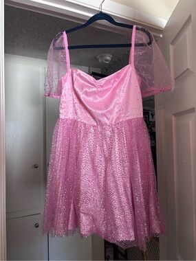 Sugar Thrillz Pink Glitter Tulle Dress